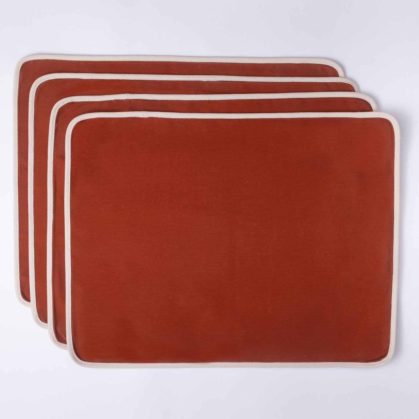 Komplet mat stołowych pomarańcz/granat